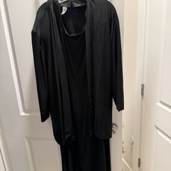 Alex evenings 2 piece black dress 18w 
