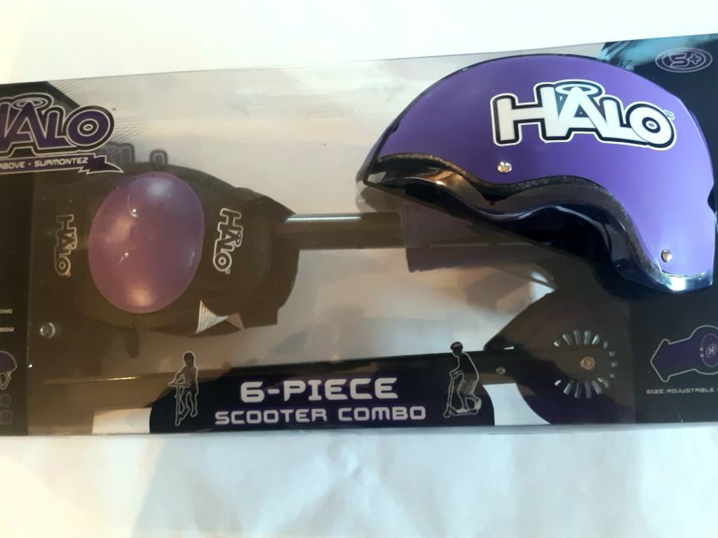 NEW HALO RISE ABOVE 6 PIECE INLINE SCOOTER COMBO SET for Ages 5+