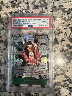Mihawk manga psa10