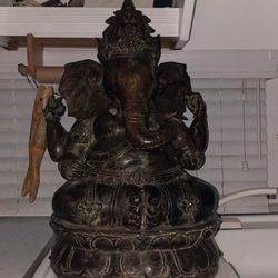 "ANTIQUE GANESHA 18th century bronze "