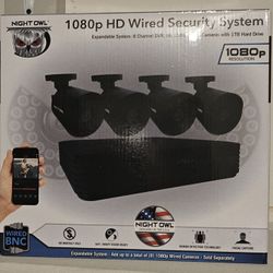 Brand new Night Owl 1080p wired security camera system