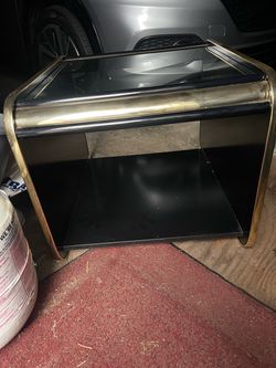 Black and Gold Two End Tables