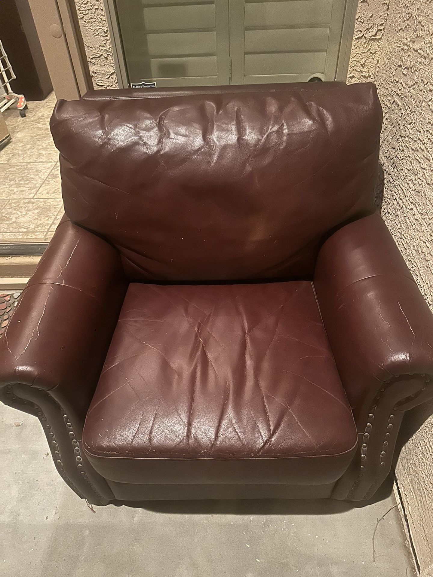 Leather Sofa Chair And Live Seat