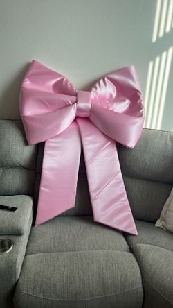 Big pink bow for decoration