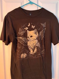 Angel Kitten T-shirt (Brown)