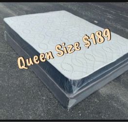 NEW Mattress Queen Size Regular With Box Spring // Offer  🚚