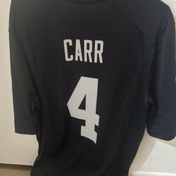 Nike Oakland Raiders Derek Carr #4 Jersey Size Medium On-Field Dri-Fit Black