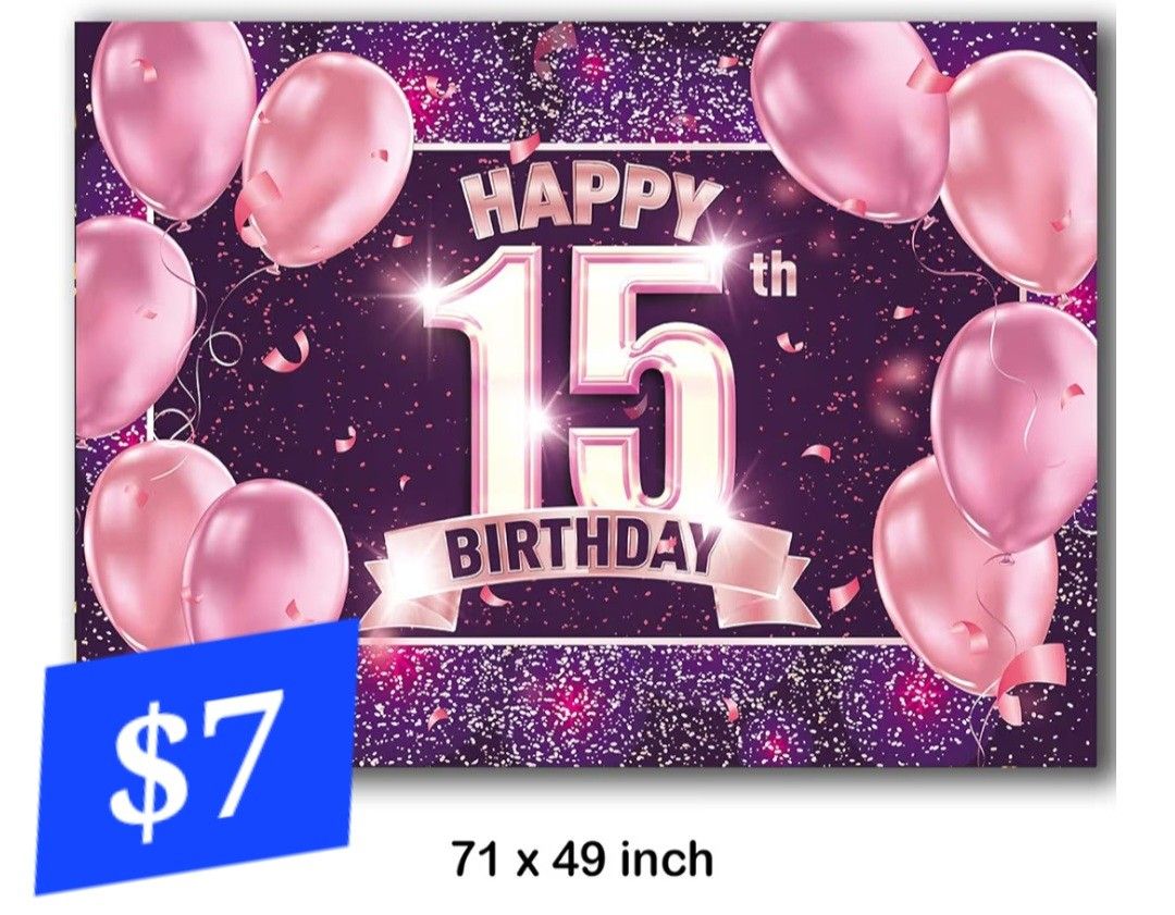 Happy 15th Banner