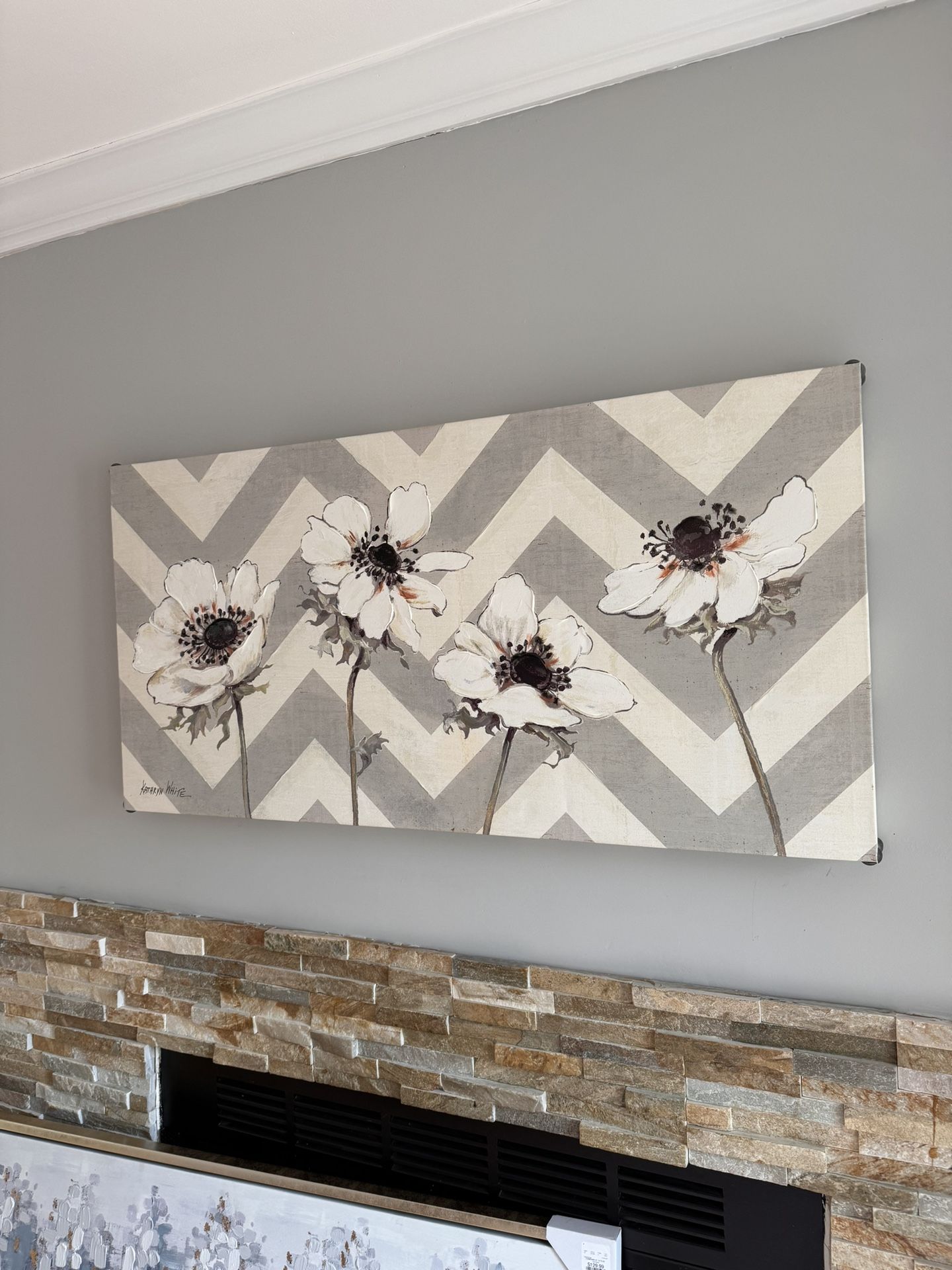 Wall Beautiful Painted Flower Picture