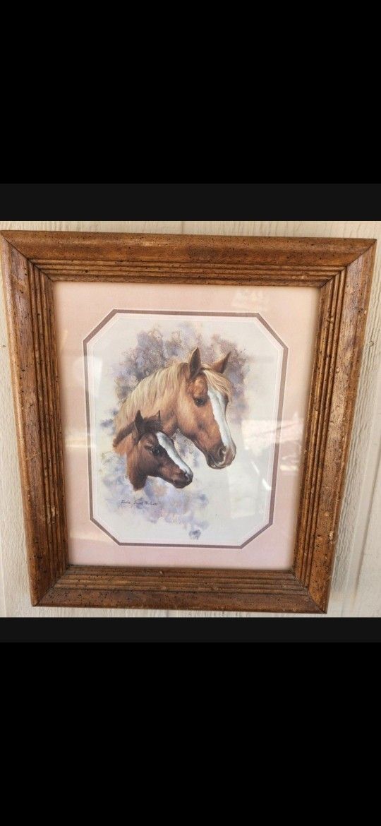 Vintage Wall Picture Horse