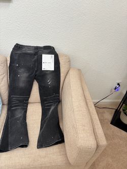 Purple Brand Black Flare Jeans with Tags