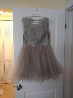 Party dress in silver/gray color