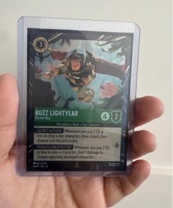 Disney Lorcana Buzz Lightyear On the Way Card