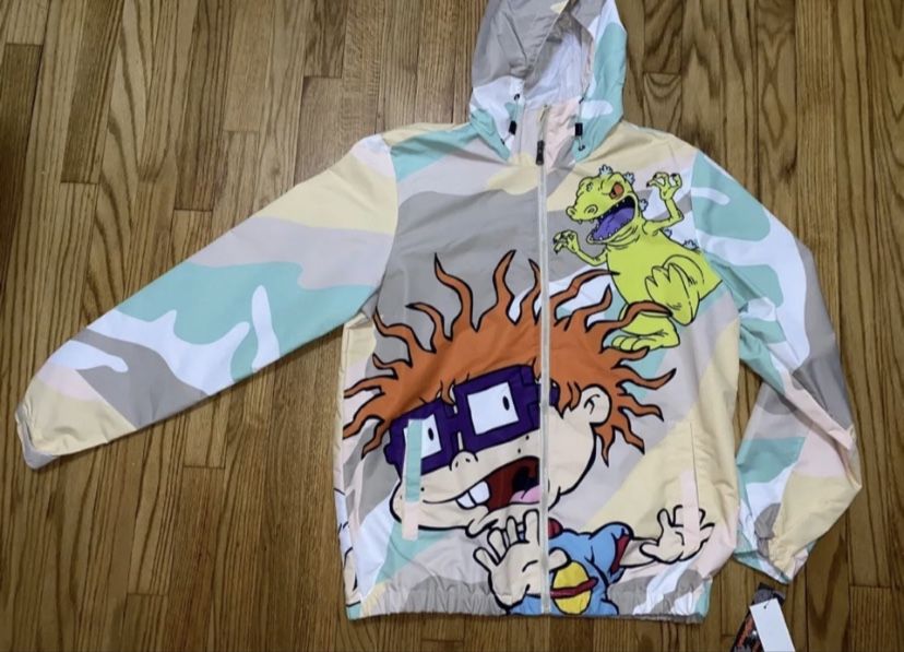 Members Only Nickelodeon Rugrats Zip Windbreaker Jacket New Men's XL
