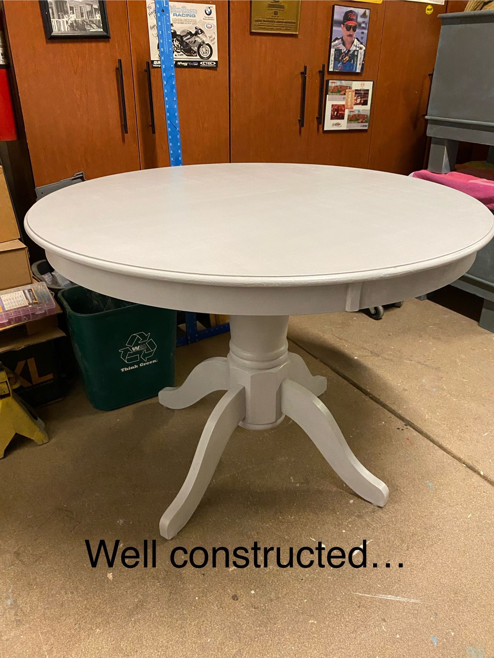 41” ROUND GRAY TABLE