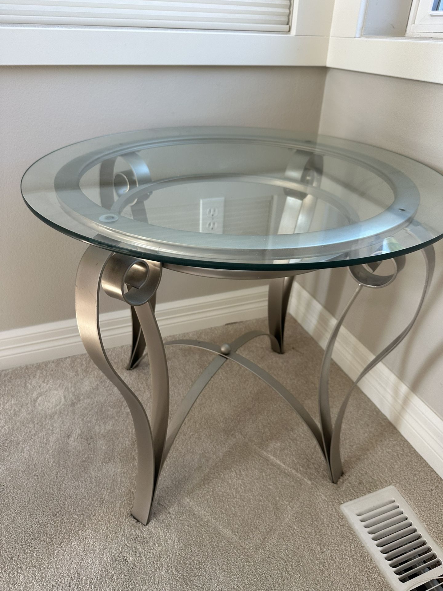 Glass Side Table