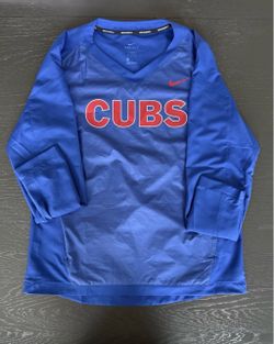 NWT Nike Dri-Fit Chicago Cubs Pullover Windbreaker Jacket W/Pouch Size Men's M