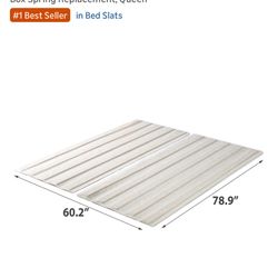 Fabric Covered Wood Slats - Queen