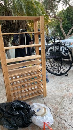 Wine rack swing metal rack lots of stuff