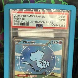 2024 POKEMON PAF EN MEW ex 232 Psa 9 