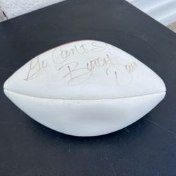 Miami Hurricanes Butch Davis Signed Wilson Football No COA