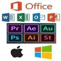 Adobe Photoshop Software,Premiere, Illustrator, After Effects, Final Cut Pro X, Microsoft Office Pro
