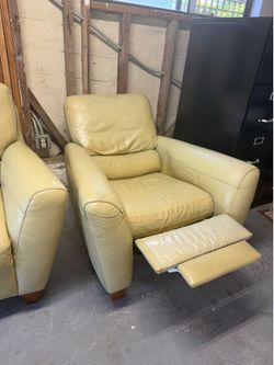 3-Piece Leather Set – Sofa, Loveseat & Chair (Real Leather)