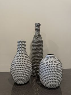 Modern Ceramic Decorative Flower Vase set 3