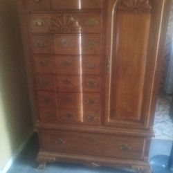 Huge Wooden Cabinet Dresser