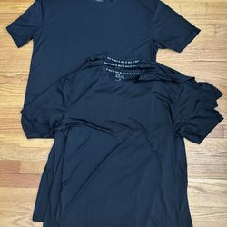 Soja Essentials Workout Tees Men’s XL Black Set of 4 Lightweight Shirts New