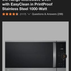 LG 1000W MICROWAVE 