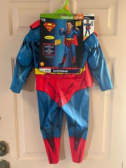 Superman Toddler Costume Size 3T-4T