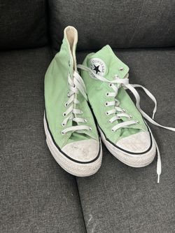 Seafoam Green Converse Size 8 .5