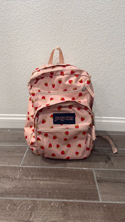 Jansport Large Strawberry Backpack GUC