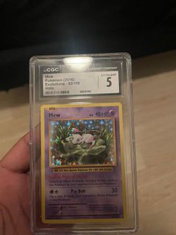 Mew Holo CGC 5 Pokémon Evolutions 53/108