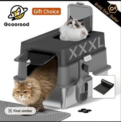 Cat Stainless Steel Litter Box
