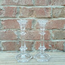 Lenox Glass Candlestick Holders 