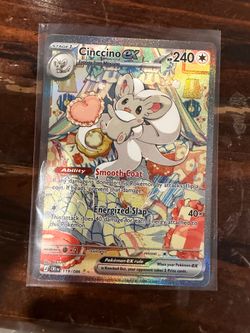Cinccino ex 119/086 chaos rising Full Art Holo Rare English