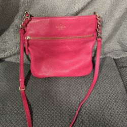 Kate Spade Pink pocketbook shoulder length - 10 inches