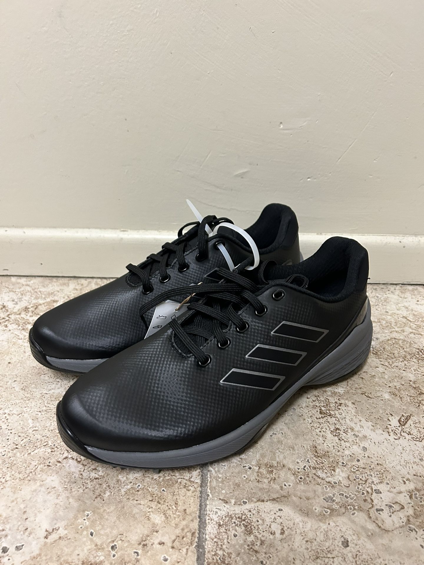 adidas Men ZG23 Golf Shoes Core Black/Dark Silver Metallic Sz 9,9.5,12,14 Sneakers GW1178