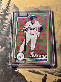Topps 75 Shohei Ohtani Green Pink Polka Dot