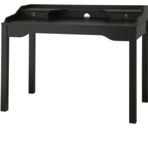 Computer GUSTAV DESK With Shelf (Black/Brown)