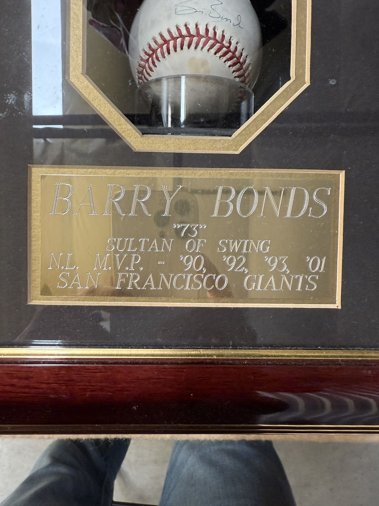 Authentic Mlb Original Autographed By Barry Bonds