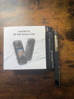 Insta360 X5 8K 360 Action Cam with Selfie Stick and Tripod