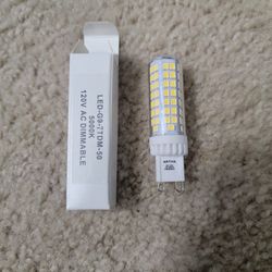 Brand New G9 Daylight Dimmable 800 Lumens For $10 Only.
