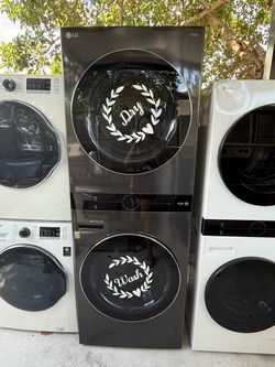 LG ThinQ Stacked Washer Dryer Tower