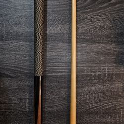2-Piece Wood Pool Cue Billiard Heavy Stick