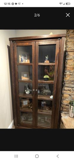 Curio cabinets or bookshelfs