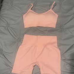 Gym Fit For women Color Pink/peach Small And Medium