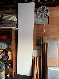 3X Long White Wood Shelves 20.5x97x0.75